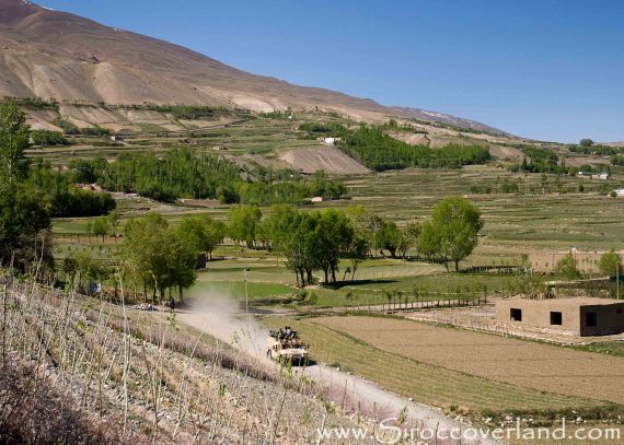 Yes that is an armoured Humvee passing our guesthouse