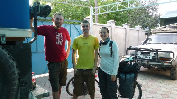 Linda ready to leave Bishkek for Almaty and later China.