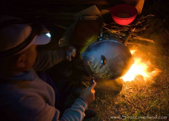 Cant beat cooking outside in the rain
