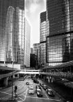 City, Road, B&W