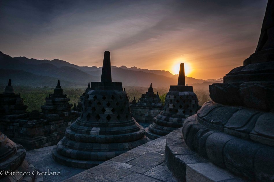 Java, Sunset, Borobudur Temple