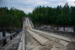 Collapsed Bridge, Siberia, Russia, BAM&nbsp;railway